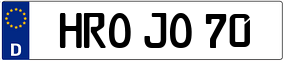 Truck License Plate